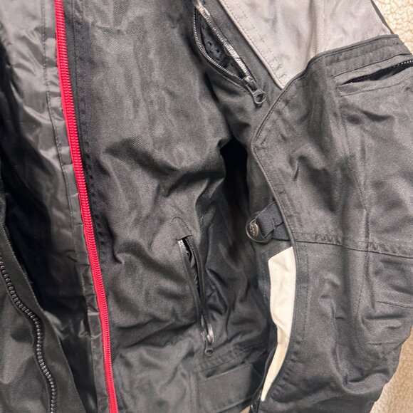 Joe Rocket Protective Padded Motorcycle Jacket Mens Size XL Large Black Gray - Picture 4 of 10